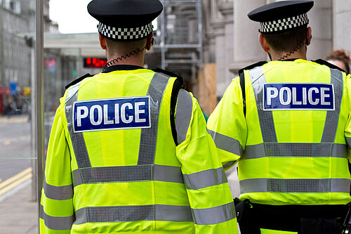 Police in street