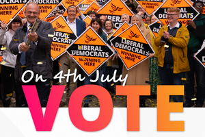 Vote lib dem graphic