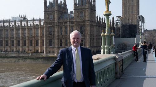 Clive on Westminster Bridge