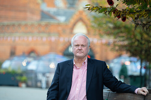 Clive outside Wokingham Town Hall