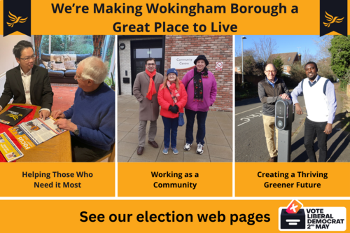 We're making Wokingham Borough a great place to live, see our election pages
