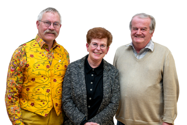 David Hare, Melanie de Jong and Andrew Mickleburgh