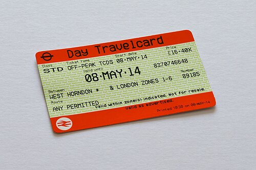 Stock photo of a Day Travelcard