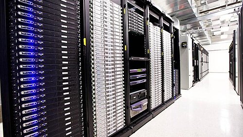 Photo of the inside of a Data Centre