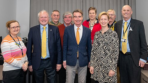 Rachel, Clive, Ian, Lindsay, Stephen, Imogen, Sarah, David and Paul