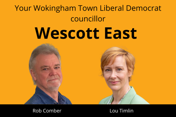 The Westcott East town councillors, Rob Comber and Louise Timlin